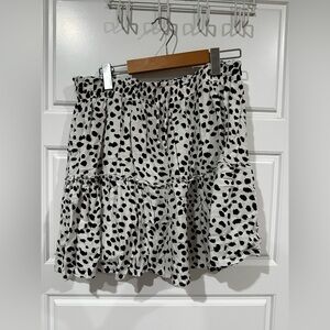 Alelly Cow Print Skirt